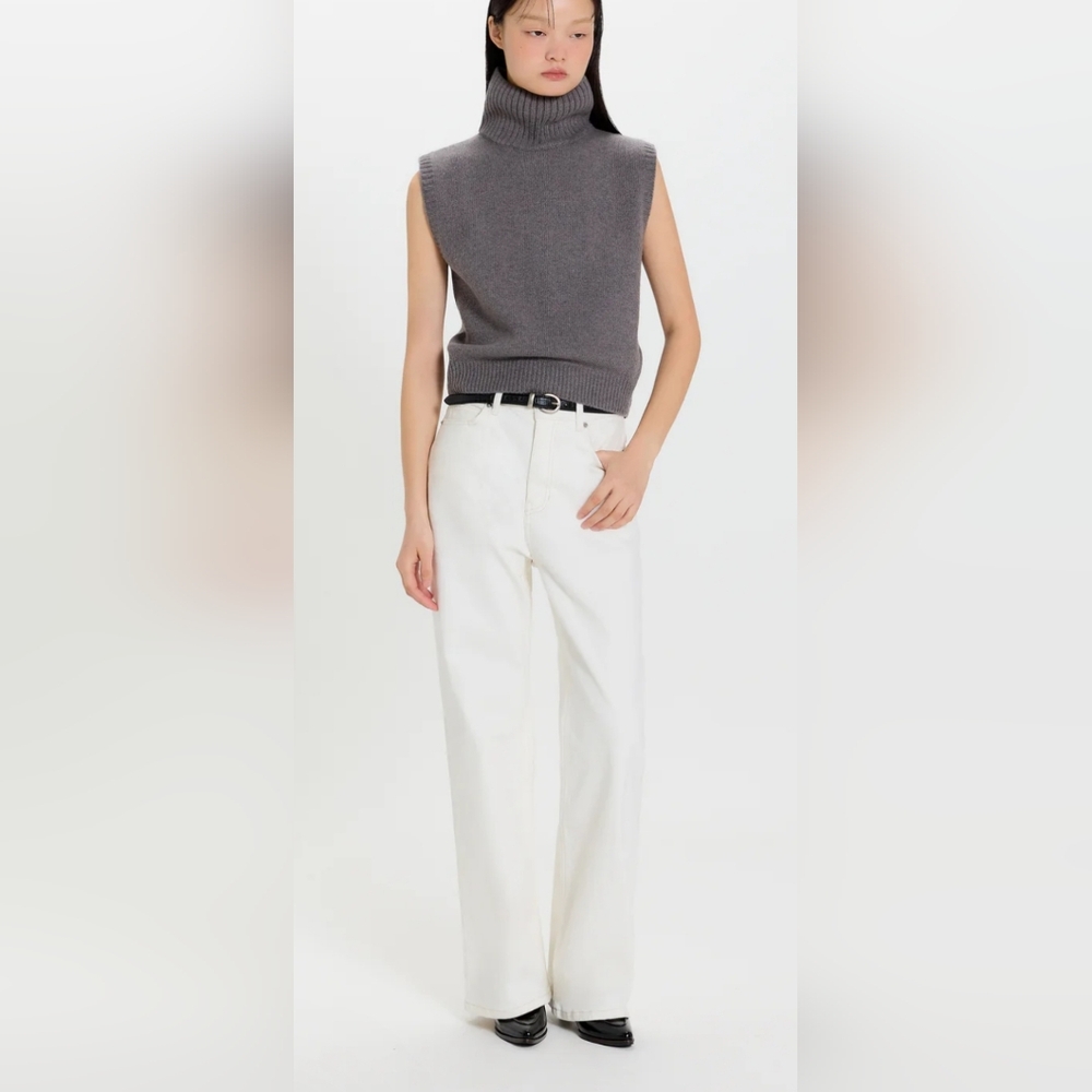PVCS SEALED! NWT! The Sleeveless Turtleneck Knit in Charcoal. Sz F-Xs/S/M. R2S!!
